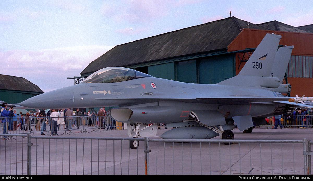 Aircraft Photo of 290 | General Dynamics F-16A Fighting Falcon | Norway - Air Force | AirHistory.net #617249