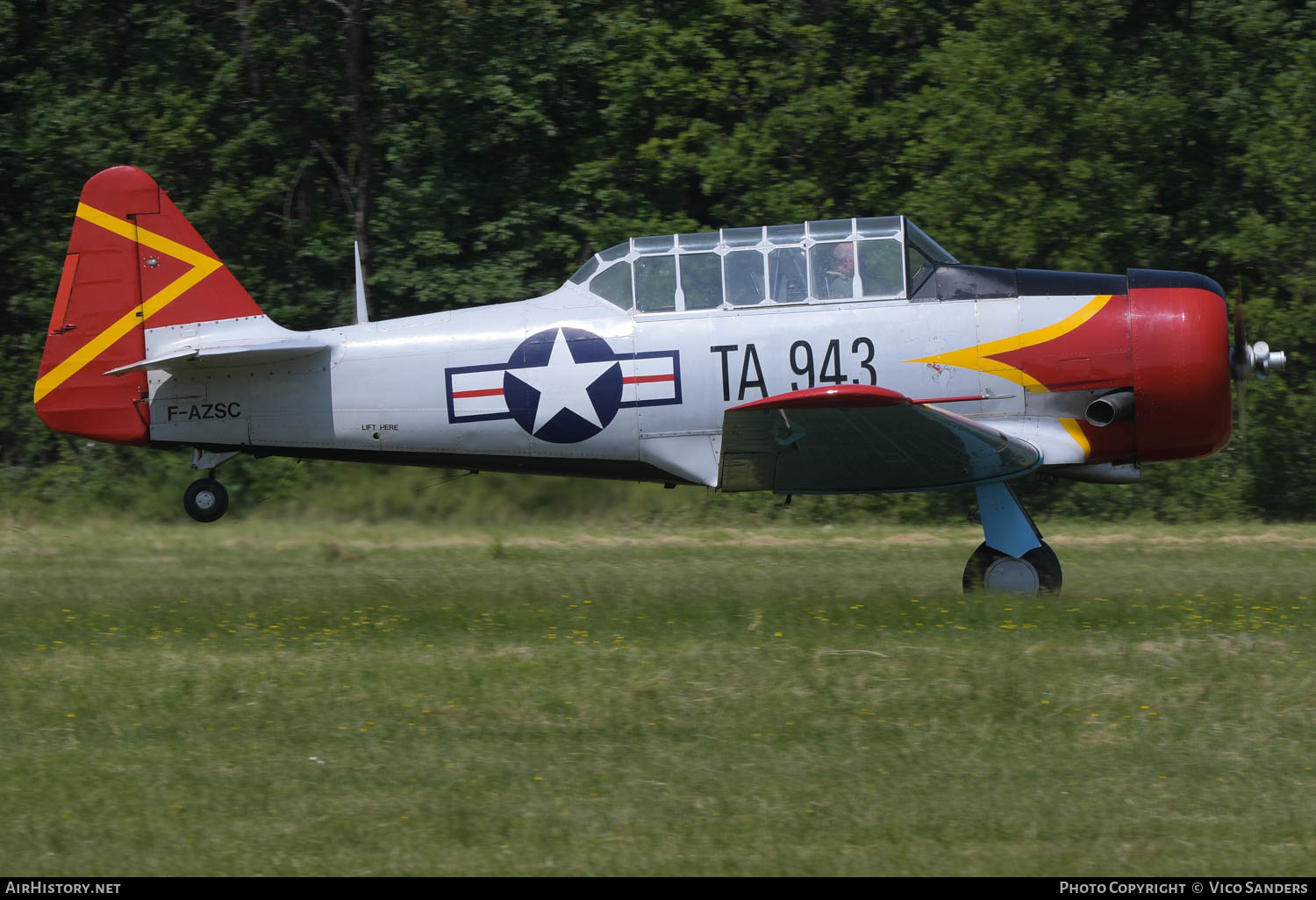 Aircraft Photo of F-AZSC | North American AT-6D Texan | USA - Air Force | AirHistory.net #617267