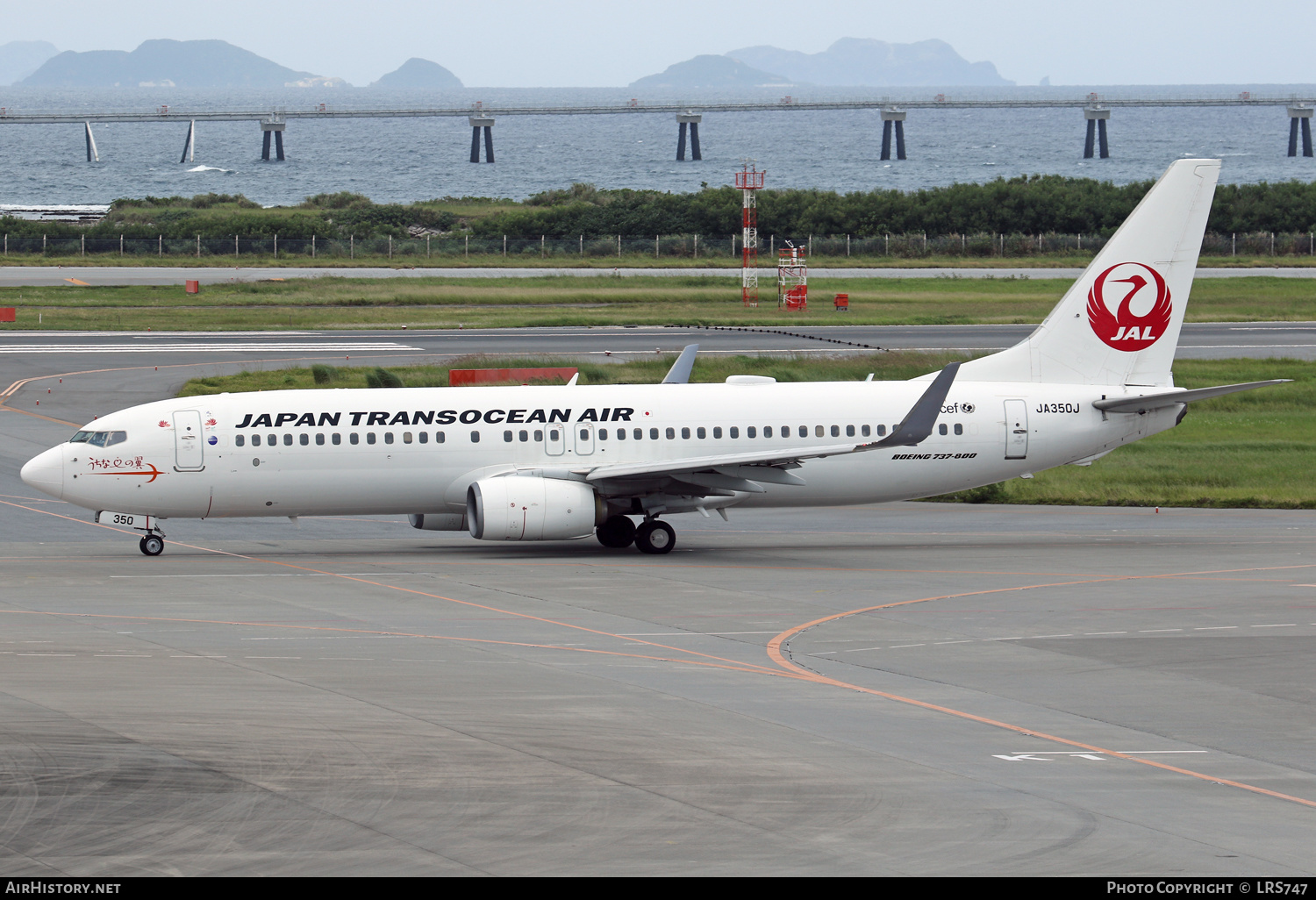 Aircraft Photo of JA350J | Boeing 737-846 | Japan TransOcean Air - JTA | AirHistory.net #617272