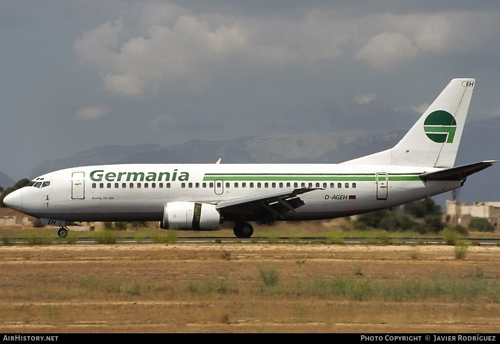 Aircraft Photo of D-AGEH | Boeing 737-3L9 | Germania | AirHistory.net #617282