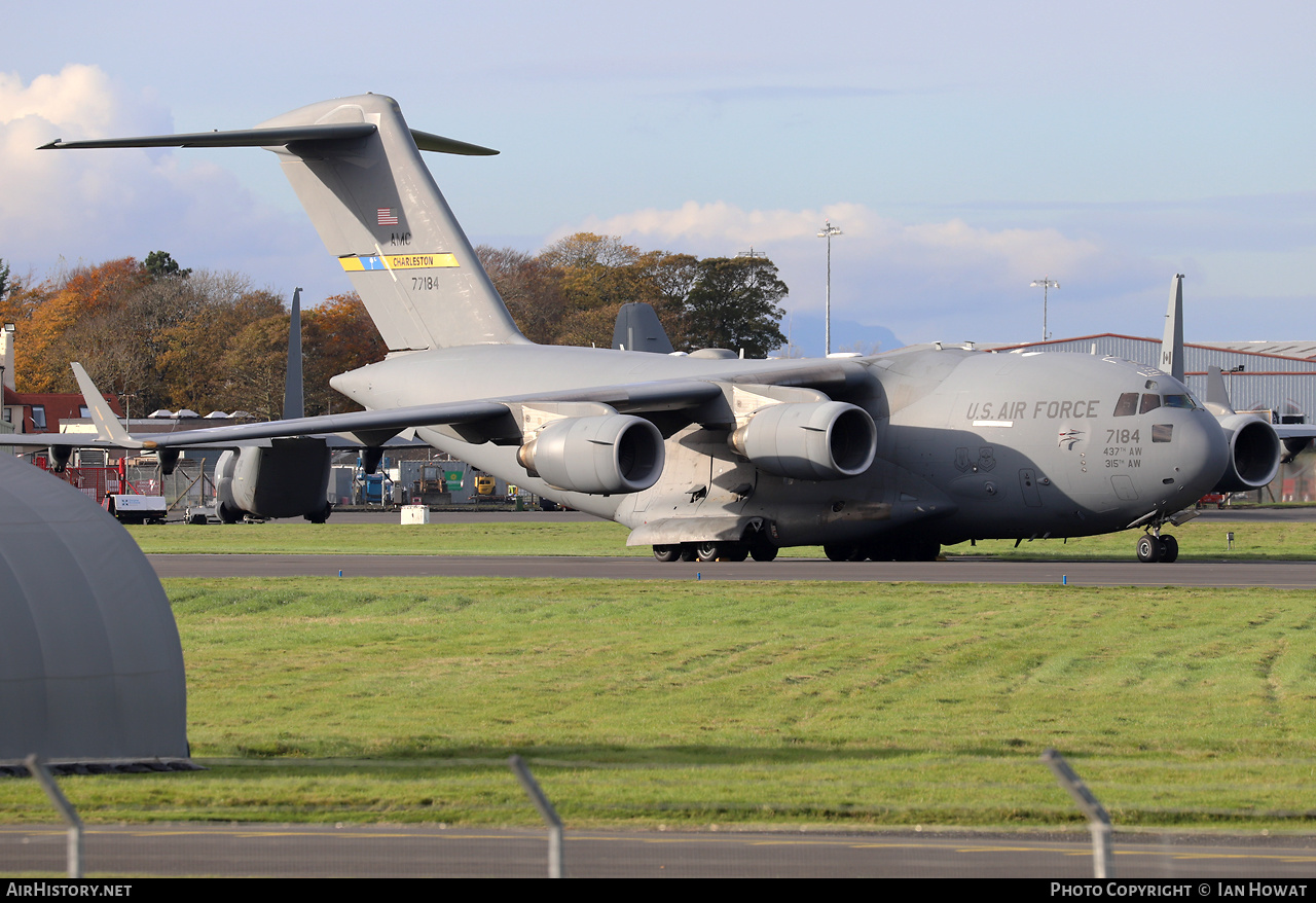 Aircraft Photo of 07-7184 / 77184 | Boeing C-17A Globemaster III | USA - Air Force | AirHistory.net #617295