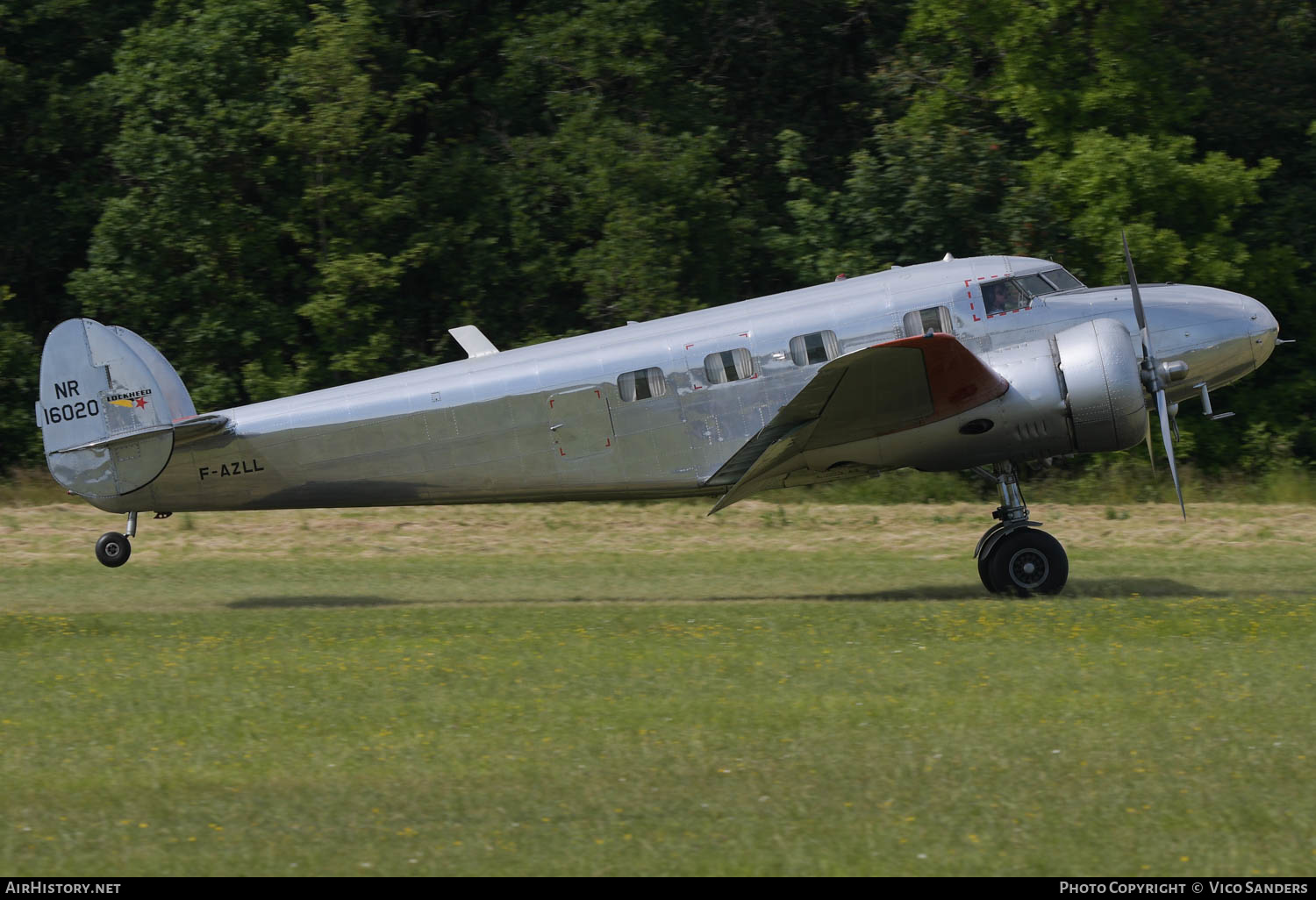 Aircraft Photo of F-AZLL / NR16020 | Lockheed 12-A Electra Junior | AirHistory.net #617322