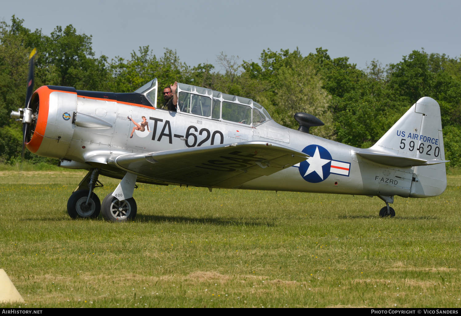 Aircraft Photo of F-AZRD / 59620 | North American AT-6D Harvard III | USA - Air Force | AirHistory.net #617326