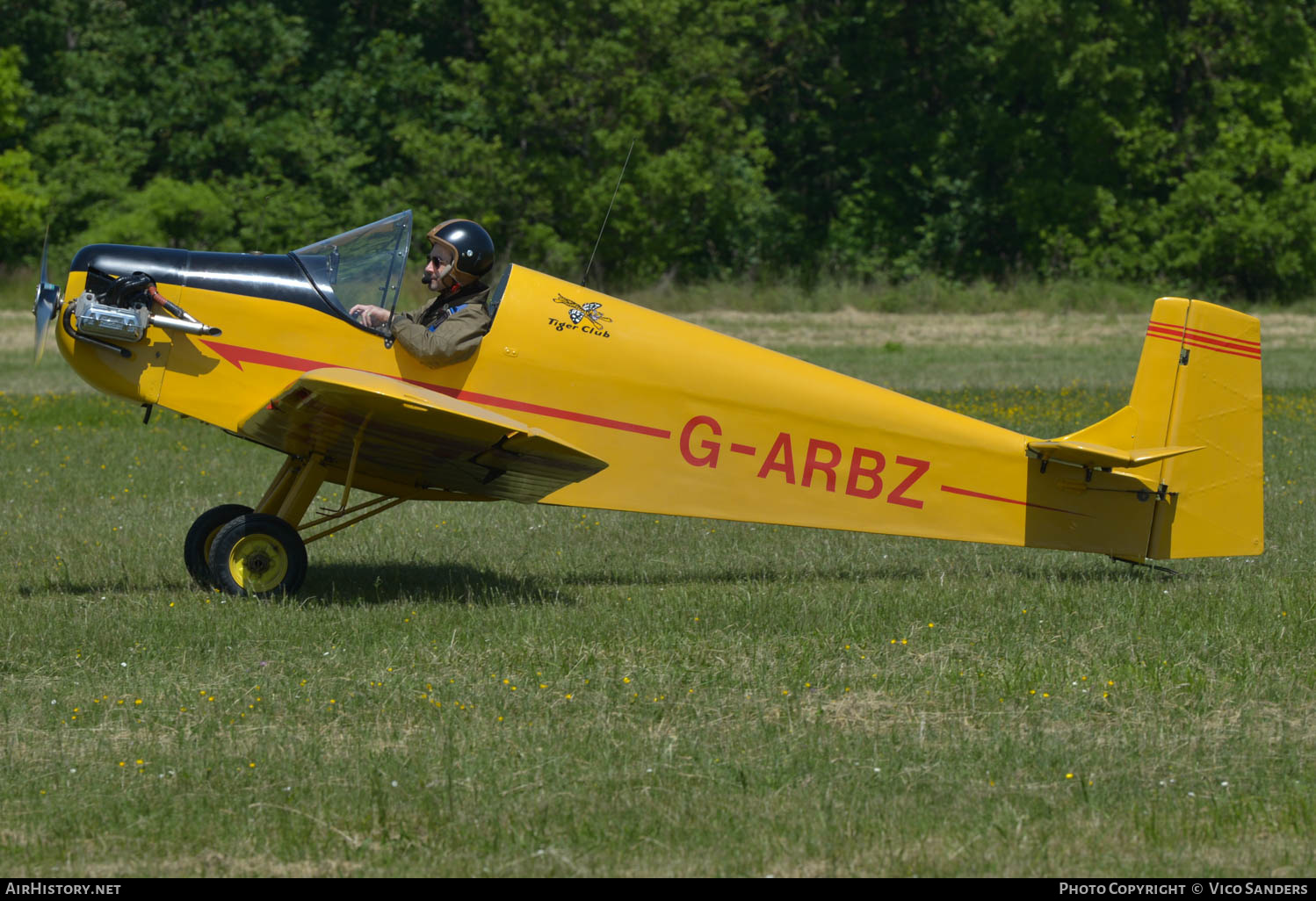Aircraft Photo of G-ARBZ | Druine D-31 Turbulent | The Tiger Club | AirHistory.net #617361