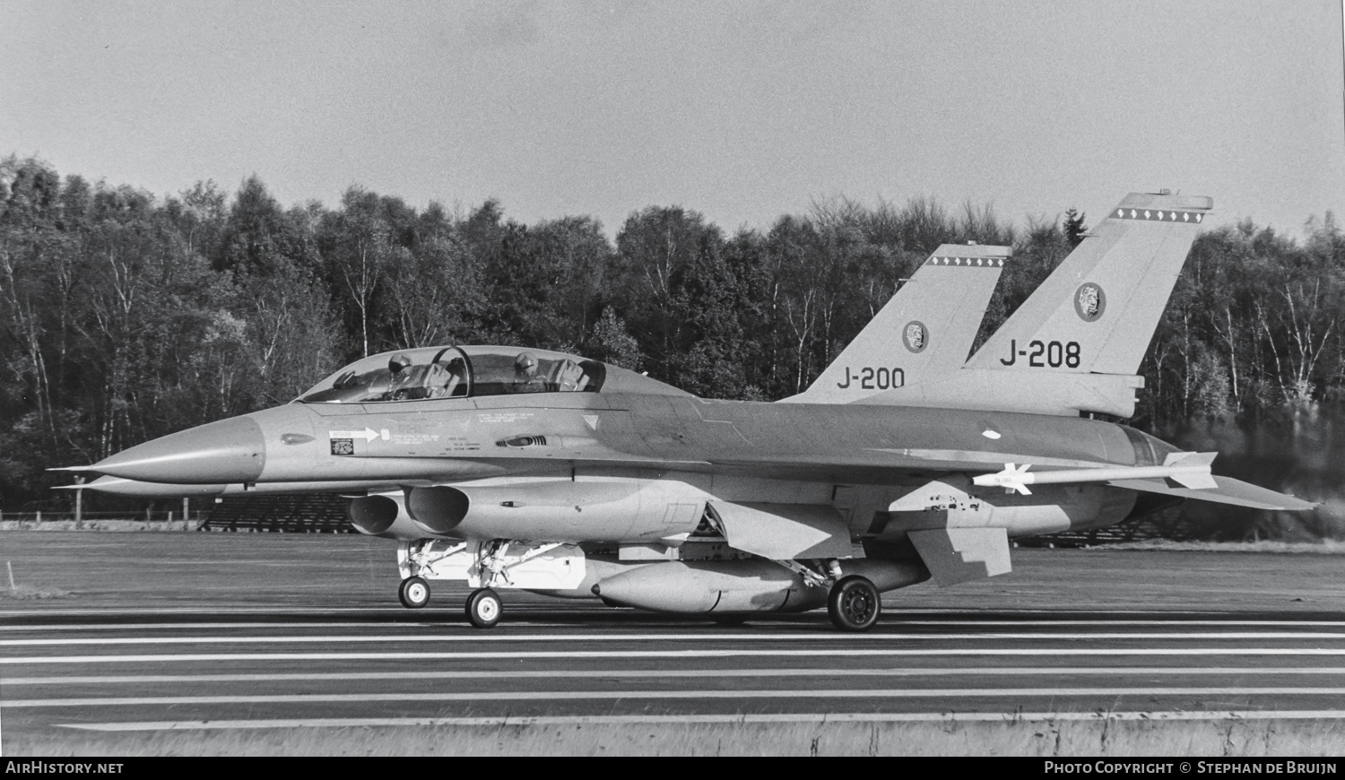 Aircraft Photo of J-208 | General Dynamics F-16B Fighting Falcon | Netherlands - Air Force | AirHistory.net #617372