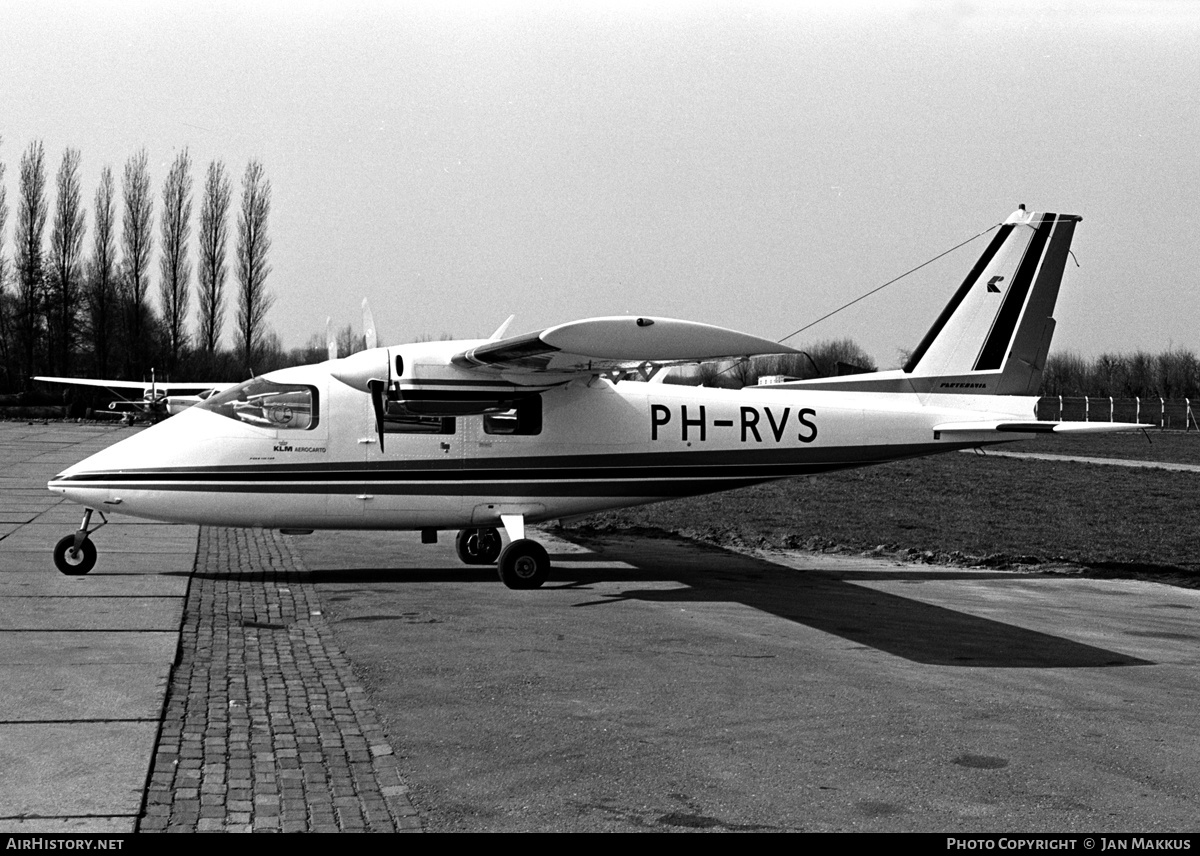 Aircraft Photo of PH-RVS | Partenavia P-68 | KLM Aerocarto | AirHistory.net #617397