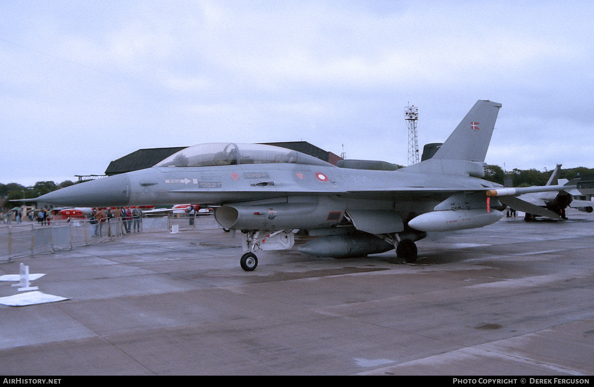 Aircraft Photo of ET-205 | General Dynamics F-16B Fighting Falcon | Denmark - Air Force | AirHistory.net #617448