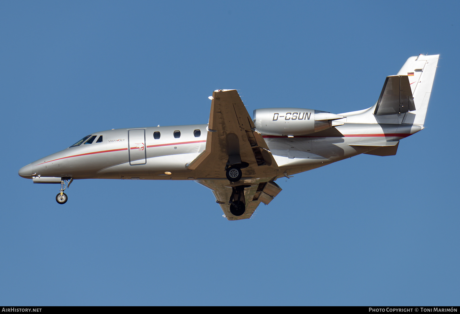 Aircraft Photo of D-CSUN | Cessna 560XL Citation XLS+ | VistaJet | AirHistory.net #617480