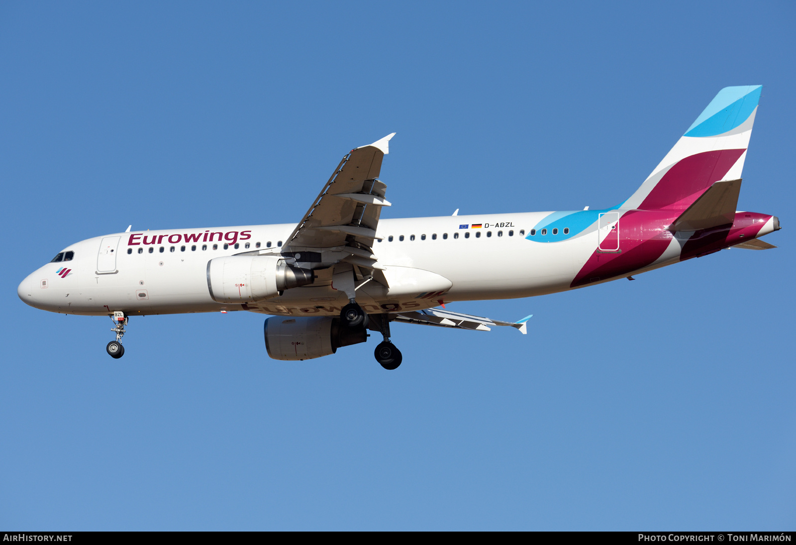 Aircraft Photo of D-ABZL | Airbus A320-216 | Eurowings | AirHistory.net #617510