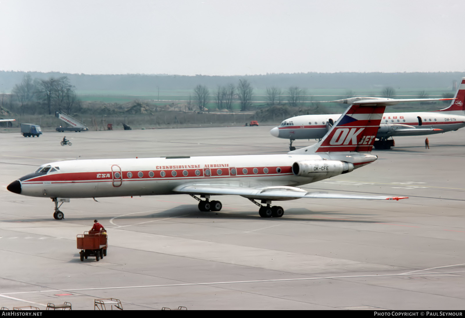Aircraft Photo of OK-CFE | Tupolev Tu-134A | ČSA - Československé Aerolinie - Czechoslovak Airlines | AirHistory.net #617590