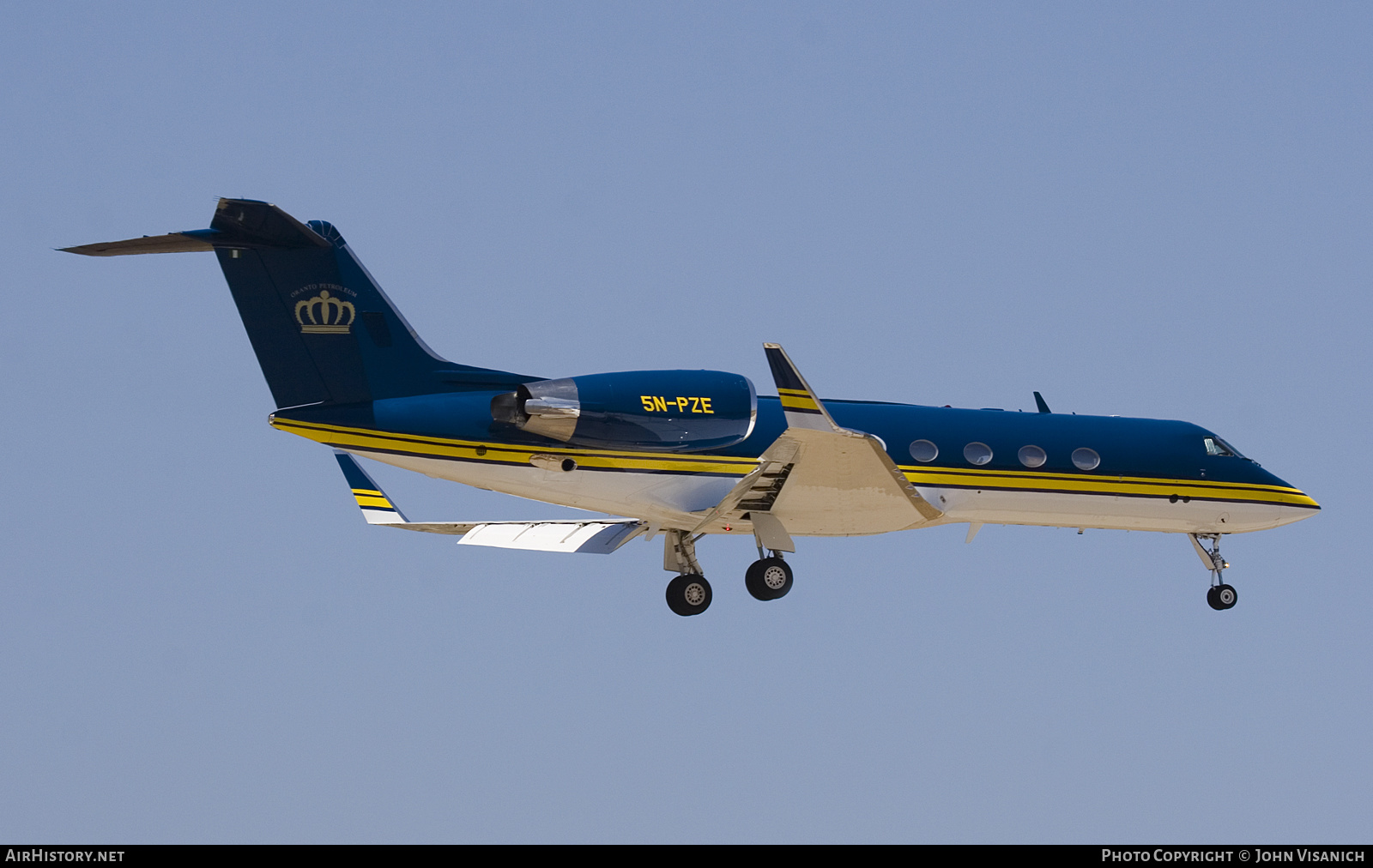 Aircraft Photo of 5N-PZE | Gulfstream Aerospace G-IV Gulfstream IV | Oranto Petroleum | AirHistory.net #617608