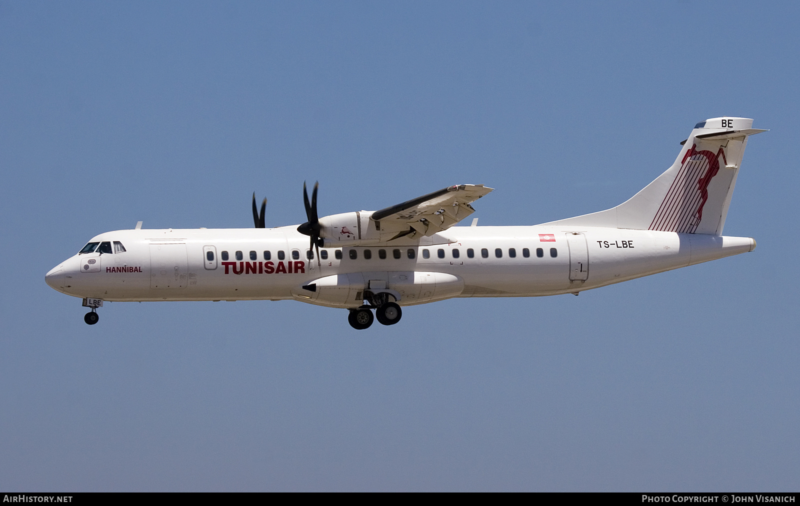 Aircraft Photo of TS-LBE | ATR ATR-72-500 (ATR-72-212A) | Tunisair | AirHistory.net #617609