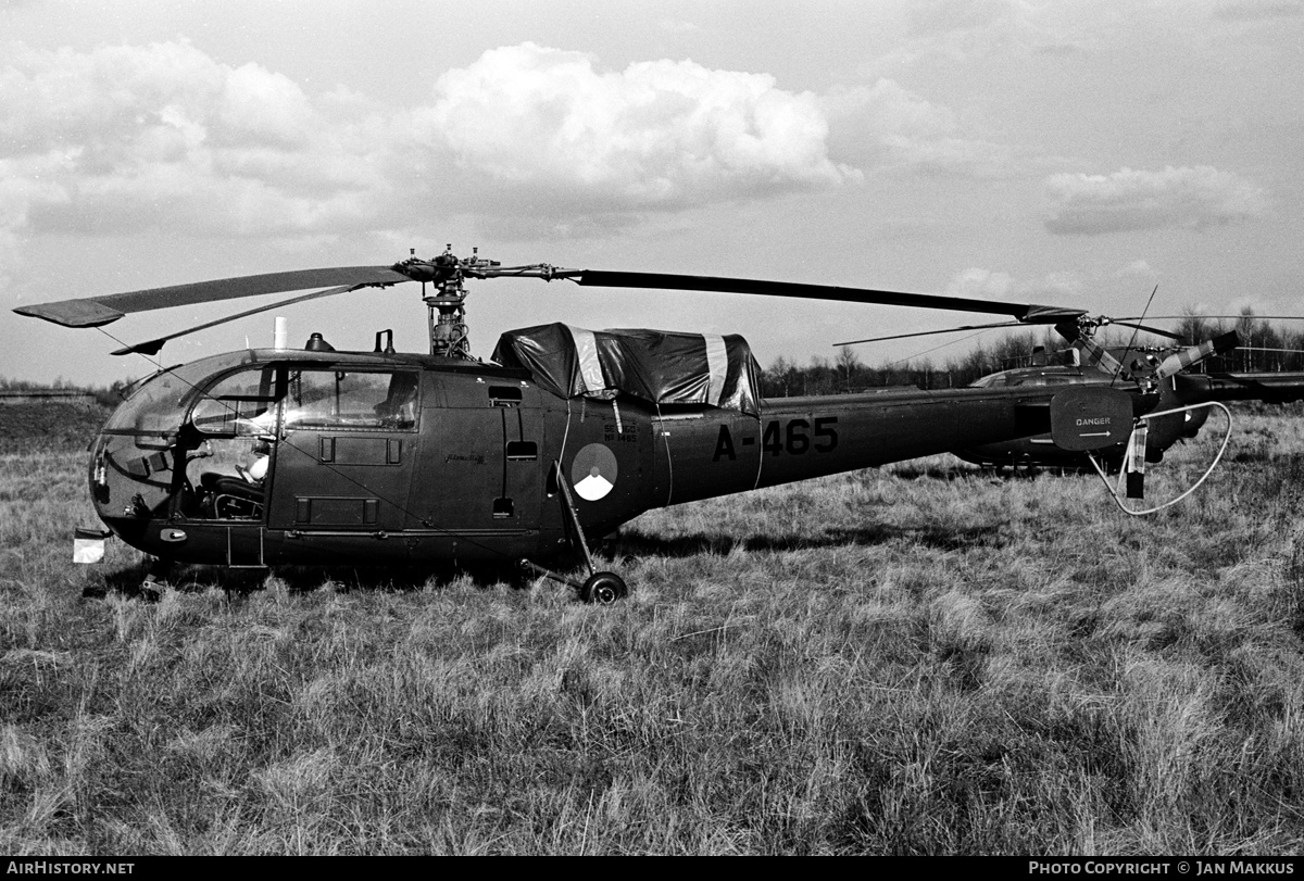 Aircraft Photo of A-465 | Sud SE-3160 Alouette III | Netherlands - Air Force | AirHistory.net #617615