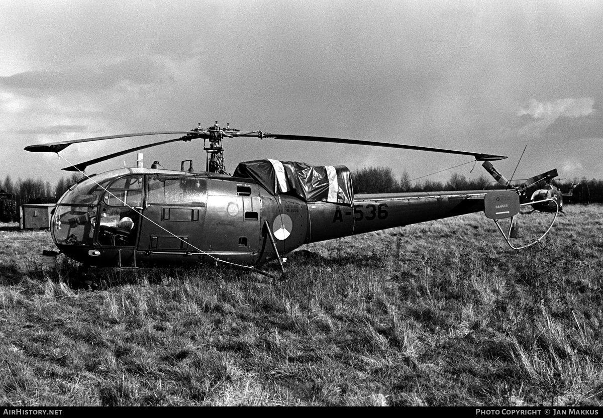 Aircraft Photo of A-536 | Sud SE-3160 Alouette III | Netherlands - Air Force | AirHistory.net #617616