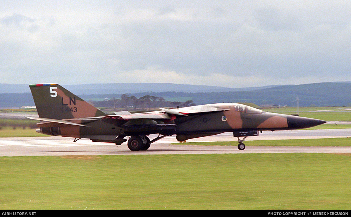 Aircraft Photo of 72-1443 / AF72-443 | General Dynamics F-111F Aardvark | USA - Air Force | AirHistory.net #617712