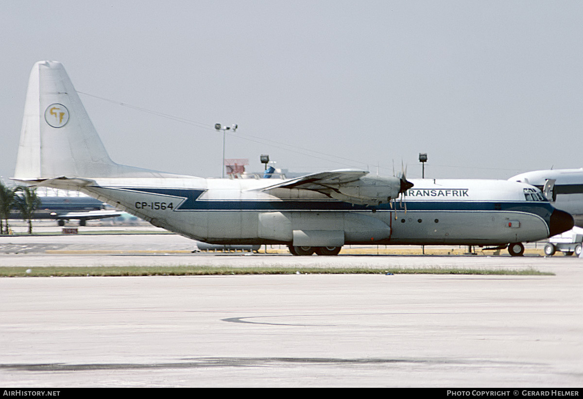 Aircraft Photo of CP-1564 | Lockheed L-100-30 Hercules (382G) | Transafrik | AirHistory.net #617733