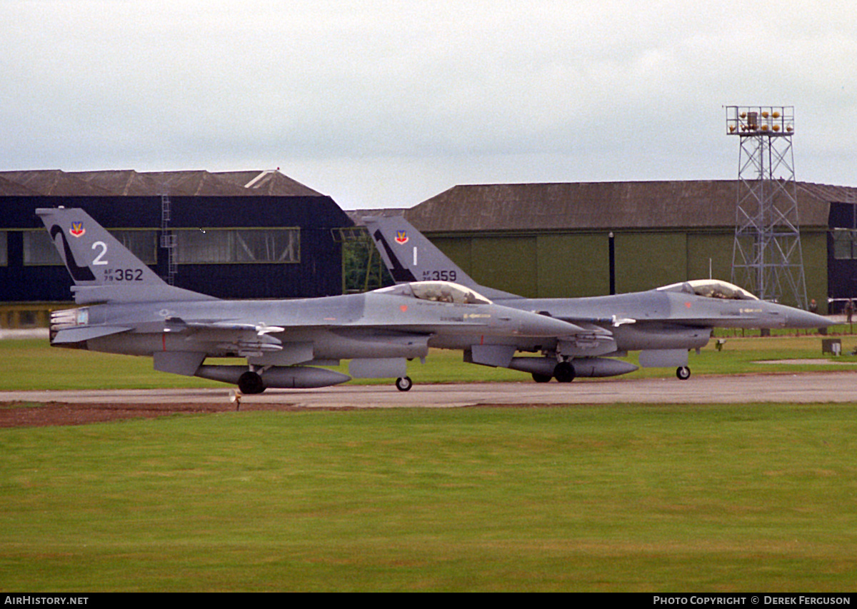 Aircraft Photo of 79-0362 / AF79-362 | General Dynamics F-16A Fighting Falcon | USA - Air Force | AirHistory.net #617749