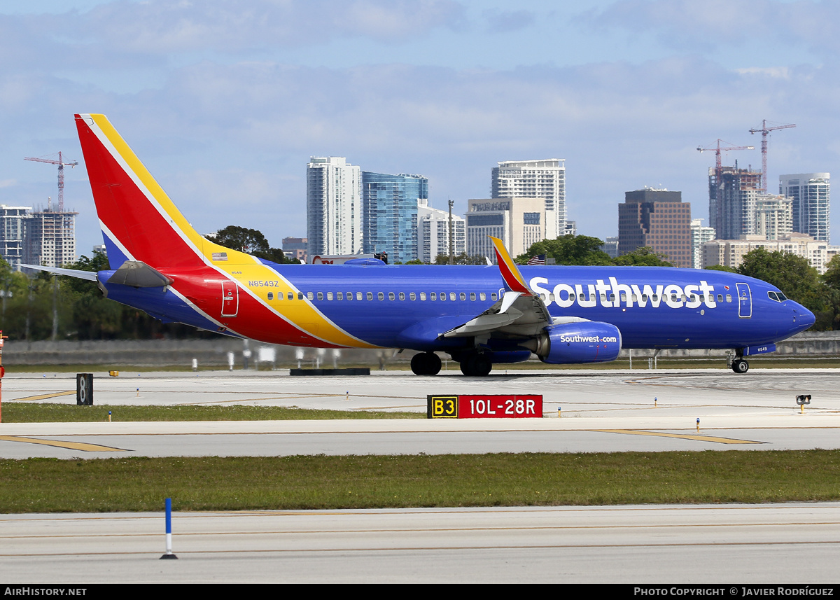 Aircraft Photo of N8549Z | Boeing 737-800 | Southwest Airlines | AirHistory.net #617762