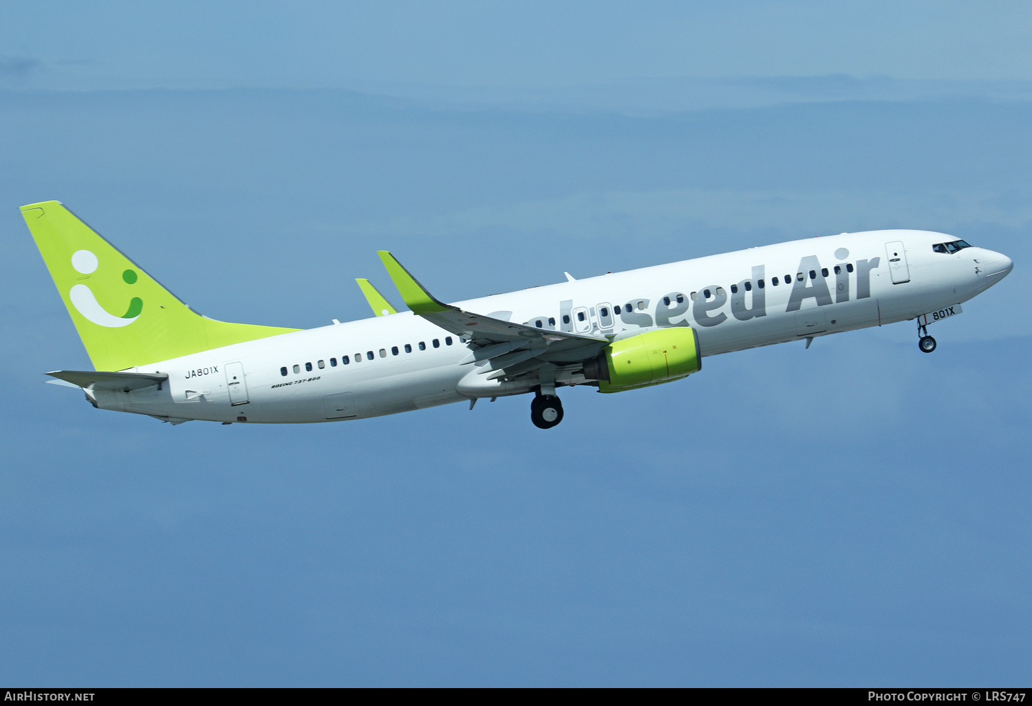 Aircraft Photo of JA801X | Boeing 737-81D | Solaseed Air | AirHistory.net #617773