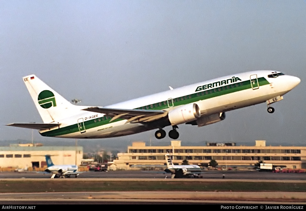 Aircraft Photo of D-AGEE | Boeing 737-35B | Germania | AirHistory.net #617803