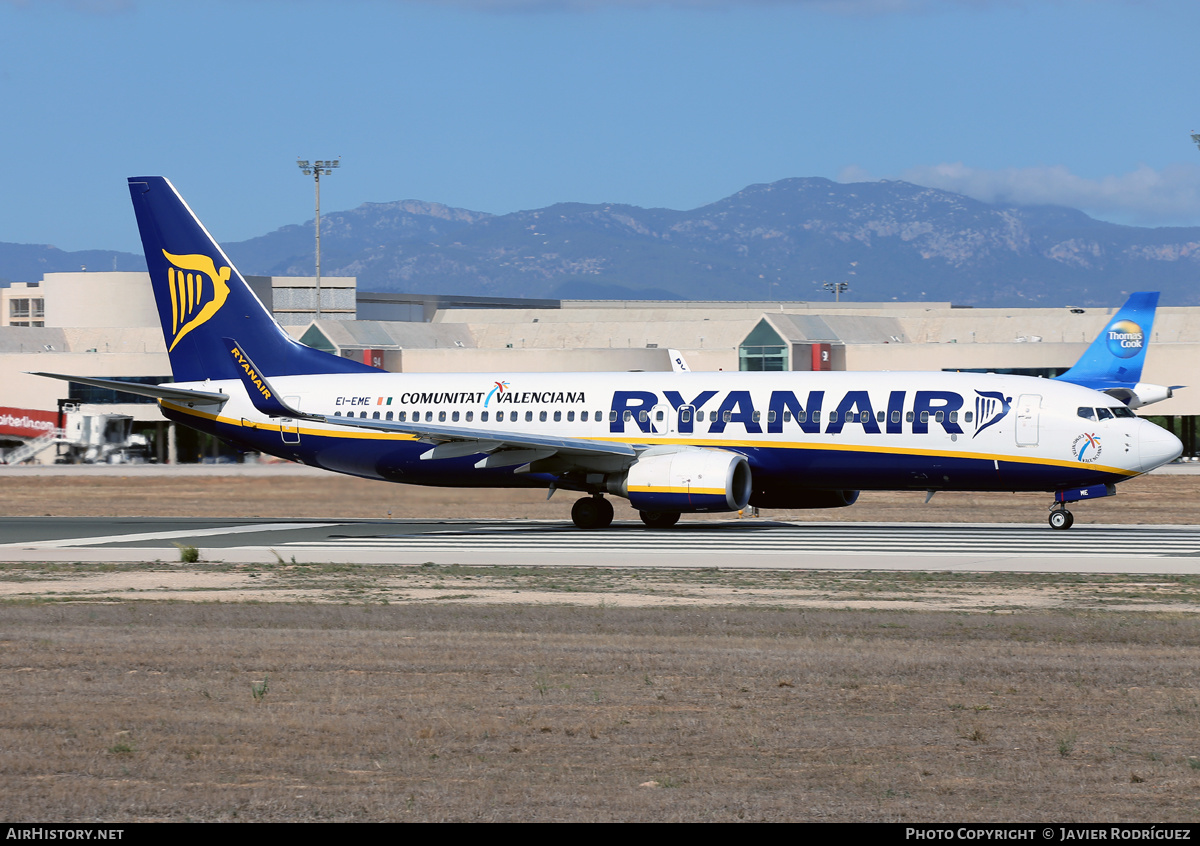 Aircraft Photo of EI-EME | Boeing 737-8AS | Ryanair | AirHistory.net #617830