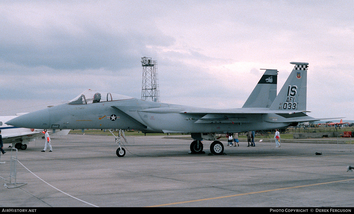 Aircraft Photo of 80-0033 / AF80-033 | McDonnell Douglas F-15C Eagle | USA - Air Force | AirHistory.net #617831