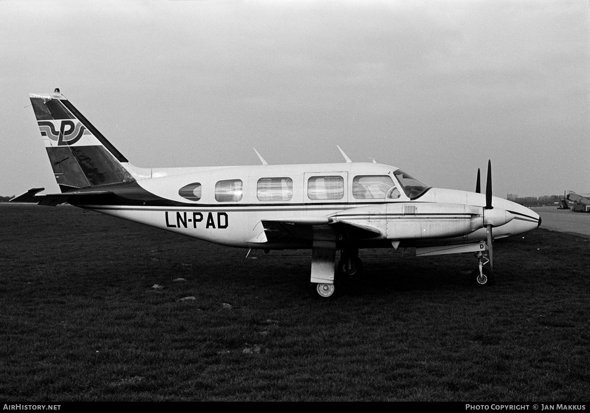 Aircraft Photo of LN-PAD | Piper PA-31 Navajo | Partnair | AirHistory.net #617834