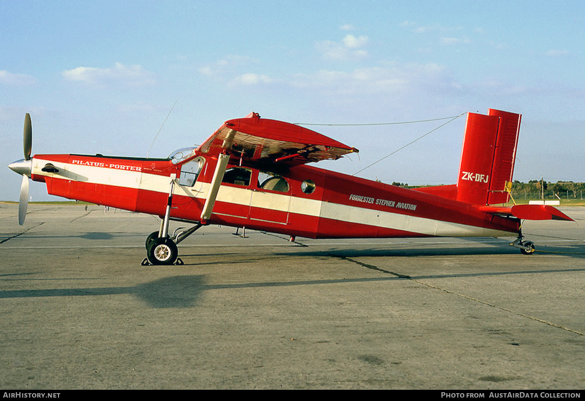 Aircraft Photo of ZK-DFJ | Pilatus PC-6/B1-H2 Turbo Porter | Forrester Stephen Aviation | AirHistory.net #617905