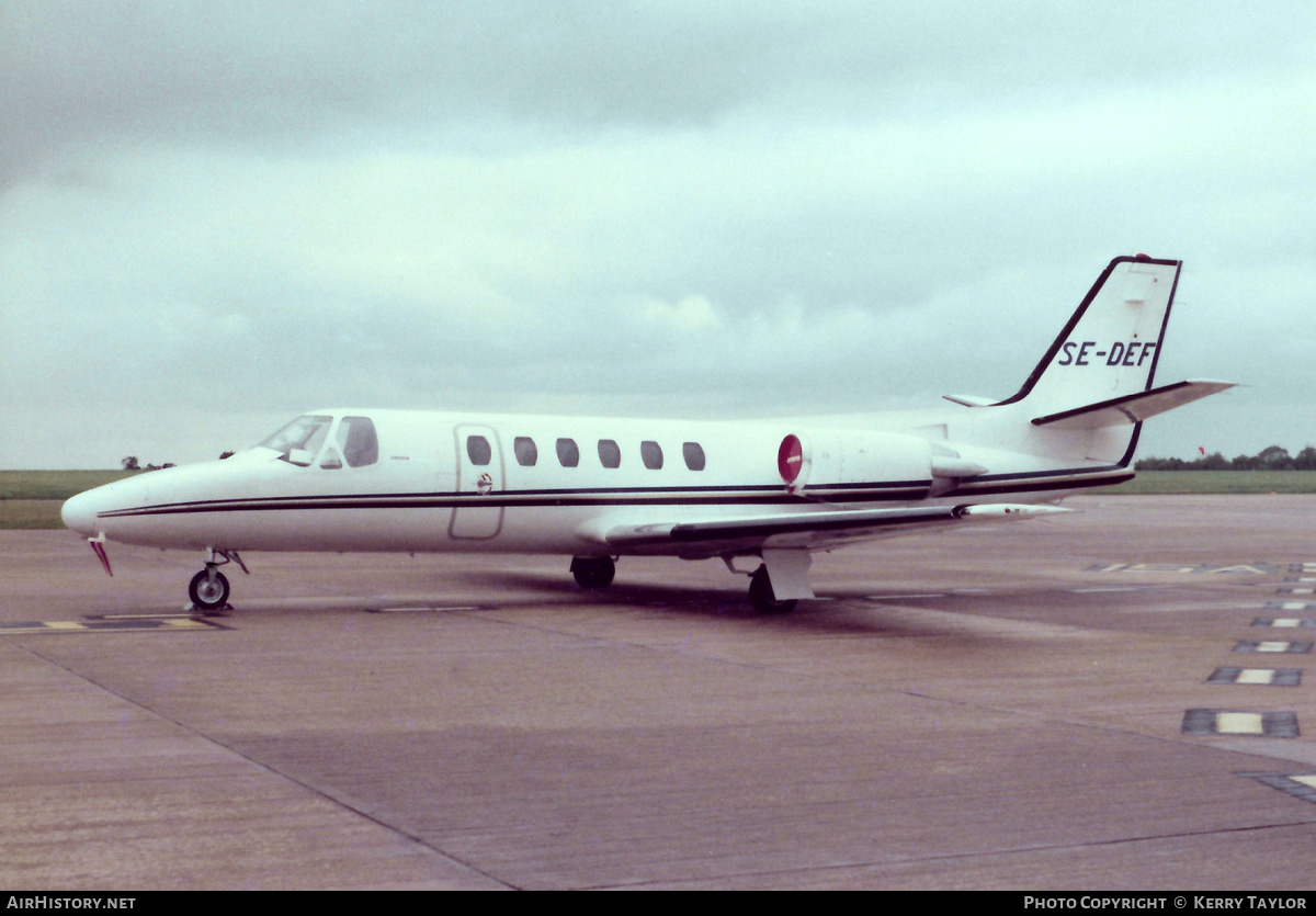 Aircraft Photo of SE-DEF | Cessna 550 Citation II | AirHistory.net #617978