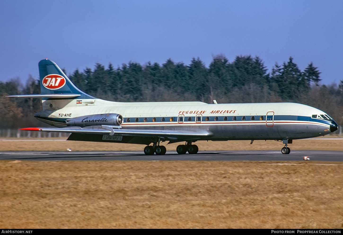 Aircraft Photo of YU-AHE | Sud SE-210 Caravelle 6N | JAT Yugoslav Airlines - Jugoslovenski Aerotransport | AirHistory.net #617993