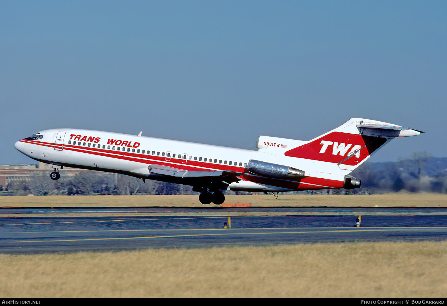 Aircraft Photo of N831TW | Boeing 727-31 | Trans World Airlines - TWA | AirHistory.net #618000