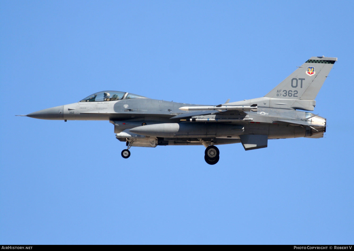 Aircraft Photo of 87-0362 / AF87-362 | General Dynamics F-16CG Fighting Falcon | USA - Air Force | AirHistory.net #618006