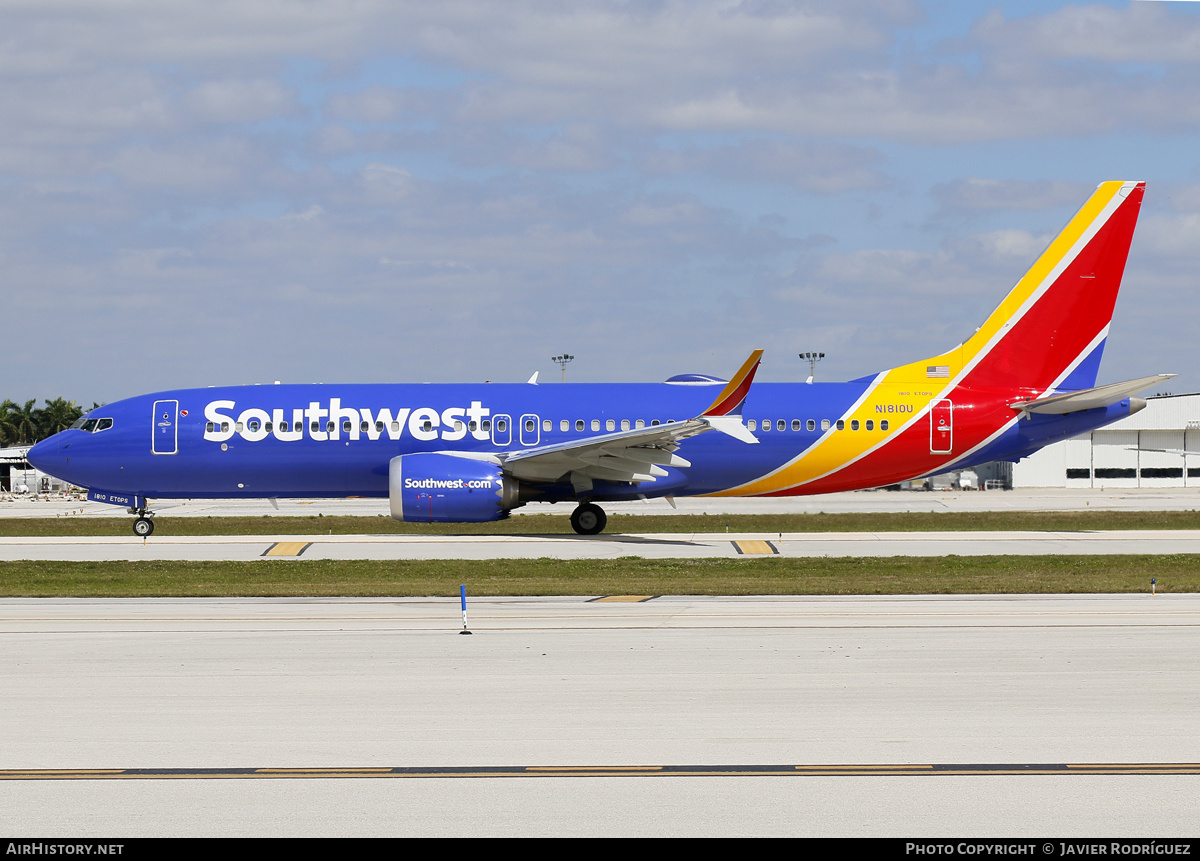 Aircraft Photo of N1810U | Boeing 737-8 Max 8 | Southwest Airlines | AirHistory.net #618077