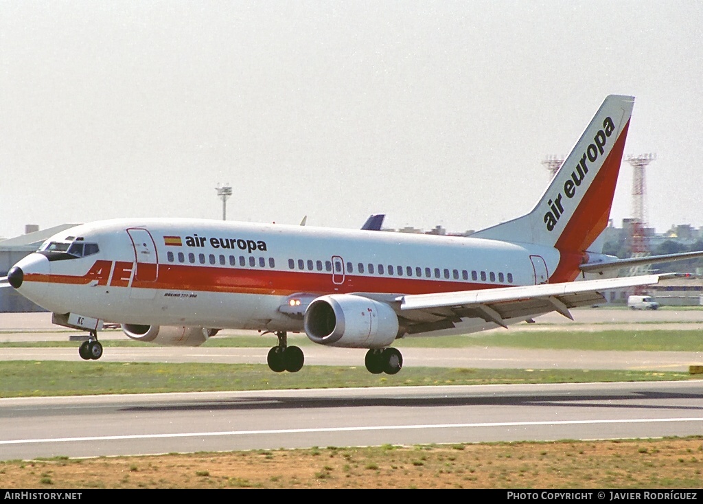 Aircraft Photo of EC-FKC | Boeing 737-3L9 | Air Europa | AirHistory.net #618090