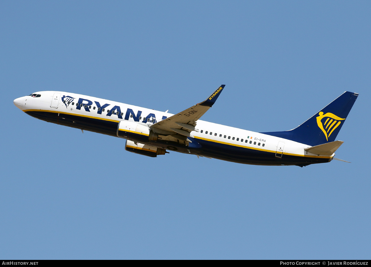 Aircraft Photo of EI-EMA | Boeing 737-8AS | Ryanair | AirHistory.net #618091