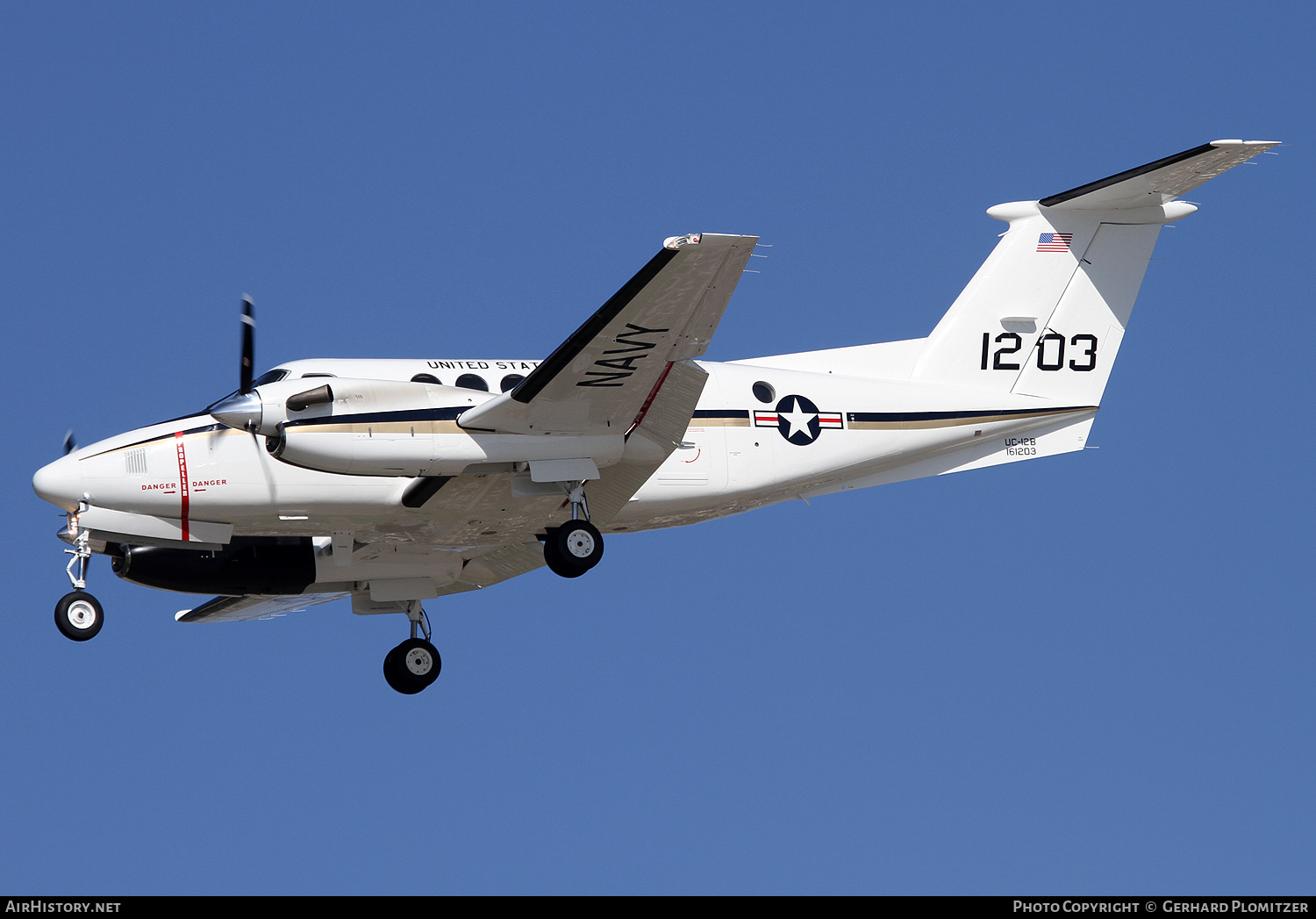 Aircraft Photo of 161203 / 1203 | Beech UC-12B Super King Air (A200C) | USA - Navy | AirHistory.net #618114