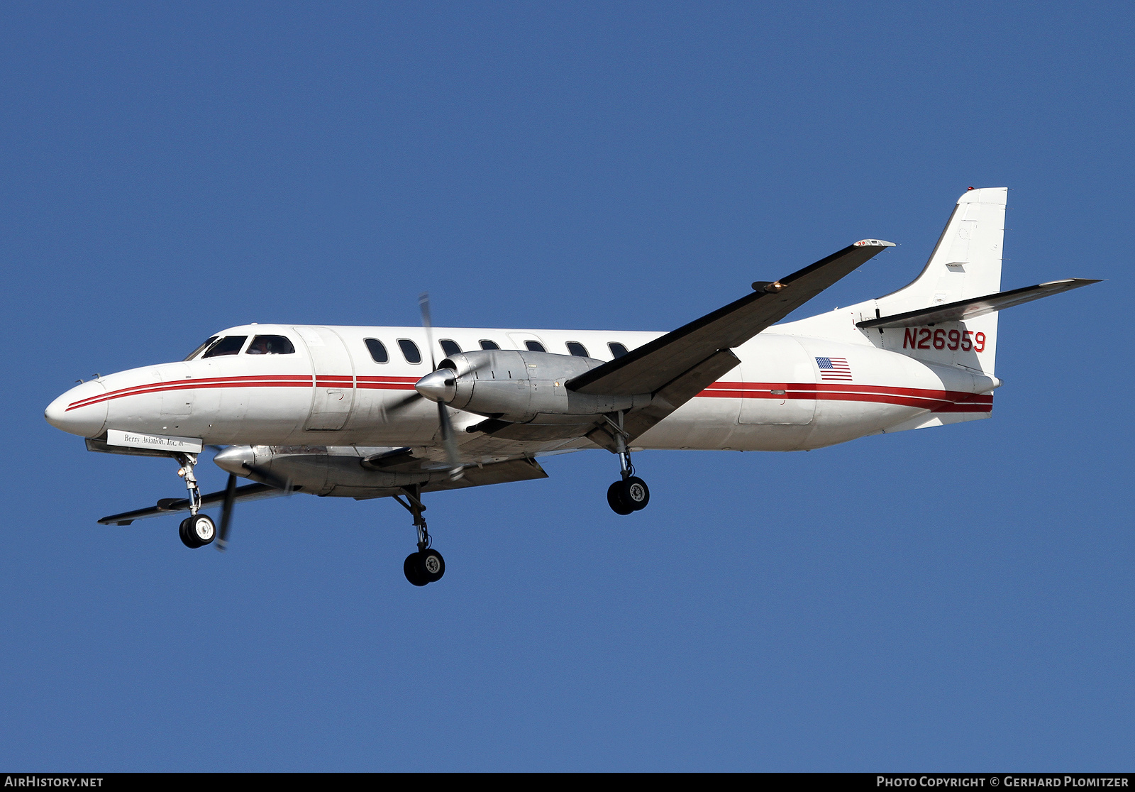 Aircraft Photo of N26959 | Fairchild SA-227AC Metro III | Berry Aviation | AirHistory.net #618121