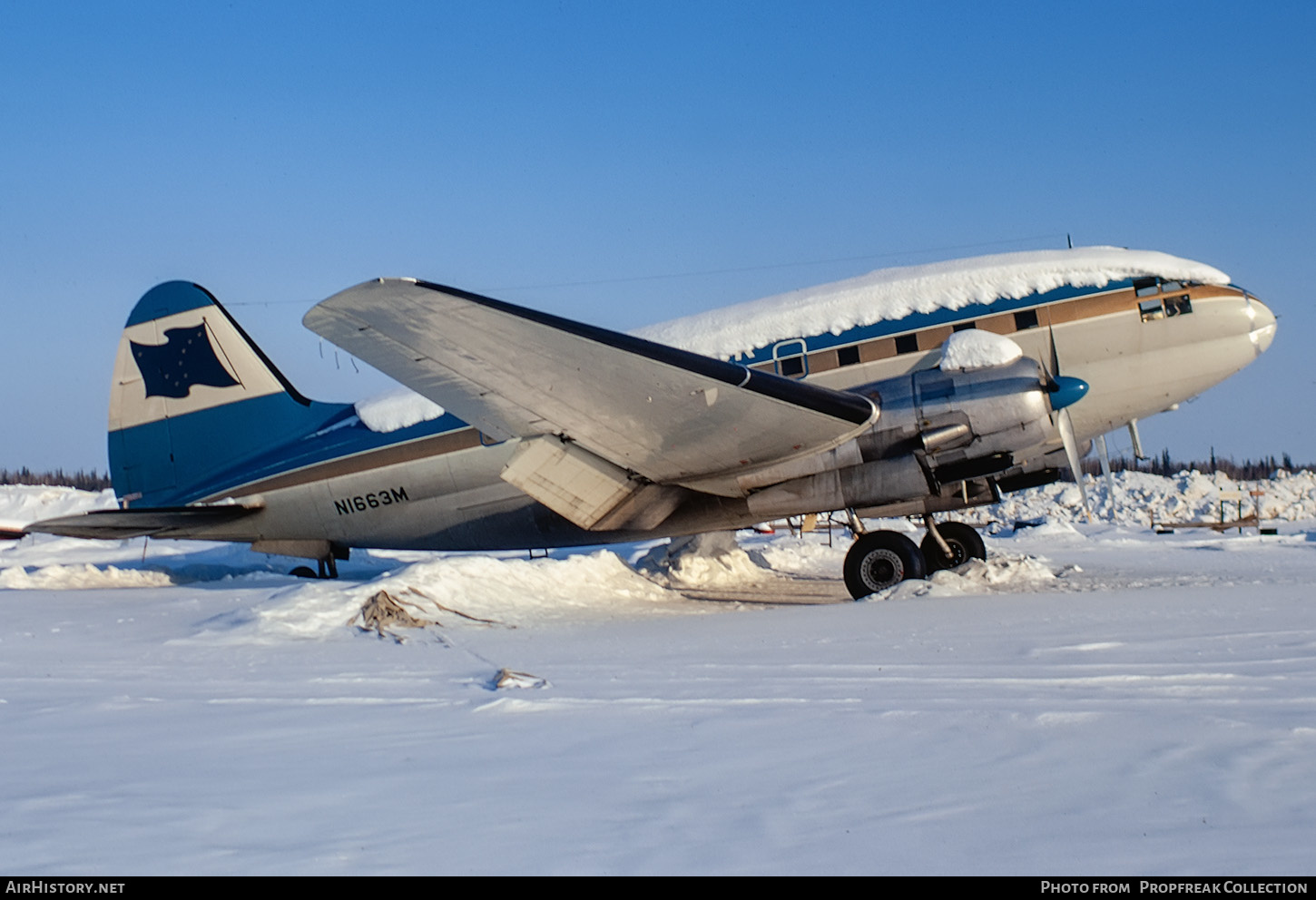Aircraft Photo of N1663M | Curtiss C-46F Commando | Interior Airways | AirHistory.net #618299