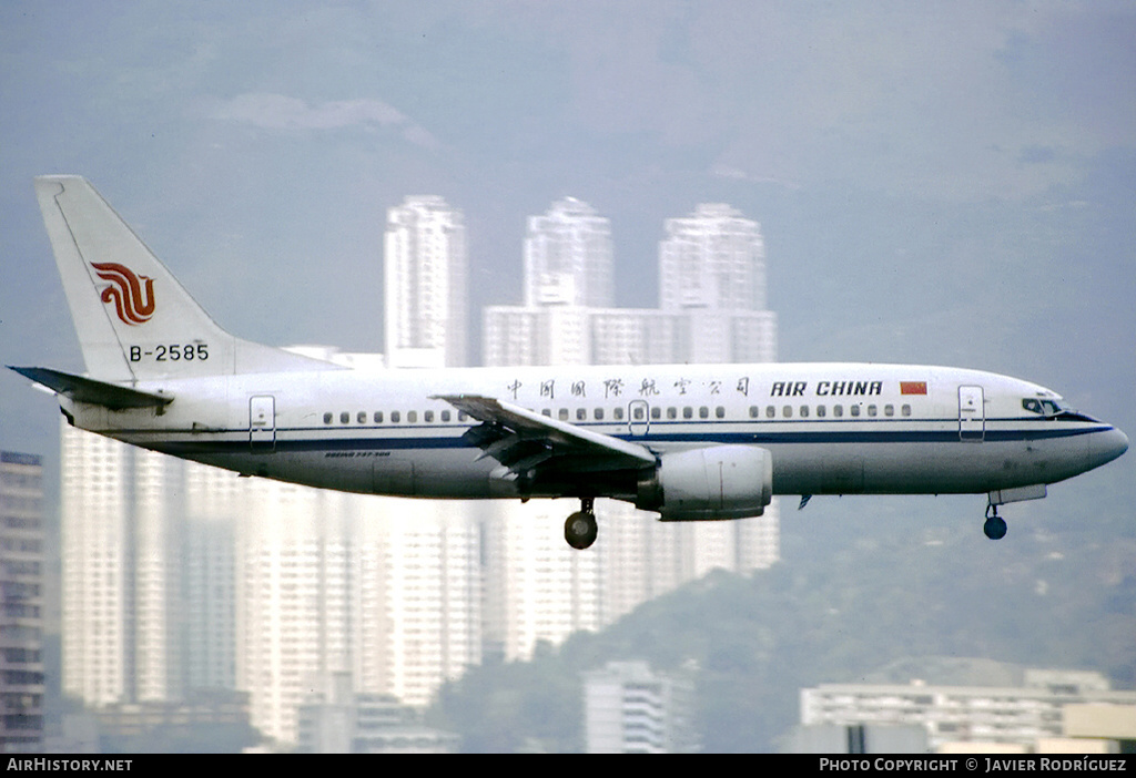 Aircraft Photo of B-2585 | Boeing 737-3J6 | Air China | AirHistory.net #618402