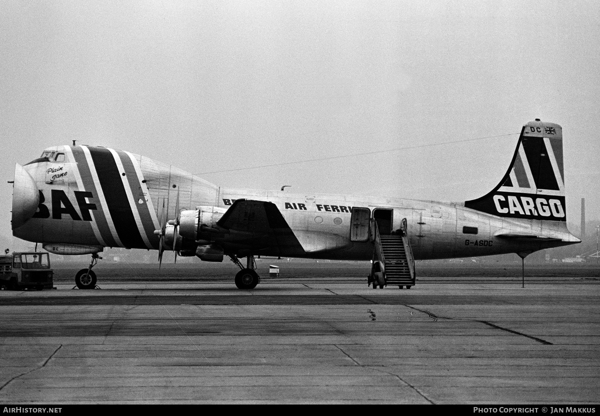 Aircraft Photo of G-ASDC | Aviation Traders ATL-98 Carvair | British Air Ferries - BAF | AirHistory.net #618417