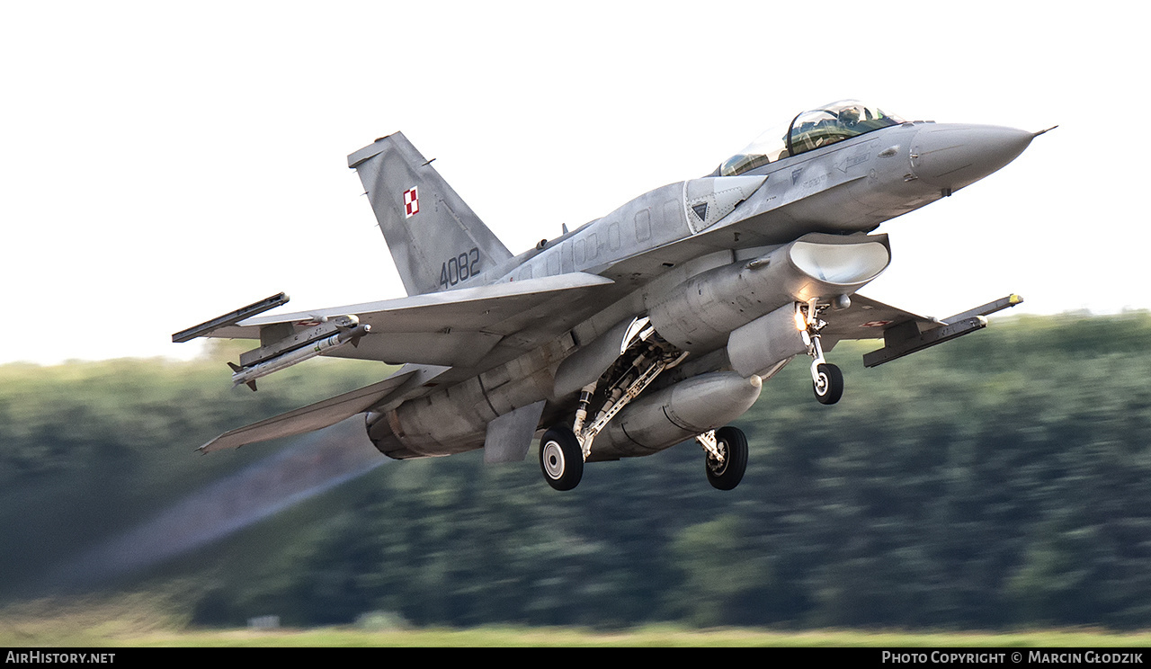 Aircraft Photo of 4082 | Lockheed Martin F-16DJ Fighting Falcon | Poland - Air Force | AirHistory.net #618419