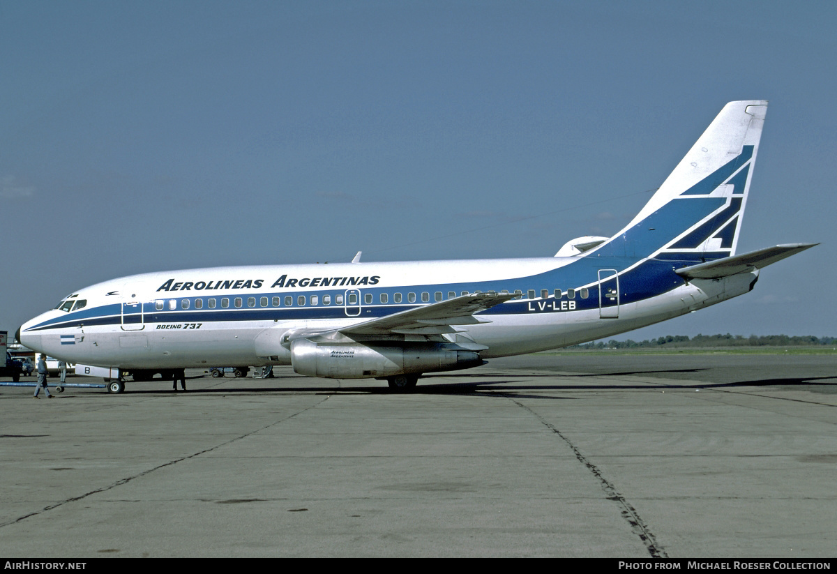 Aircraft Photo of LV-LEB | Boeing 737-287/Adv | Aerolíneas Argentinas | AirHistory.net #618424