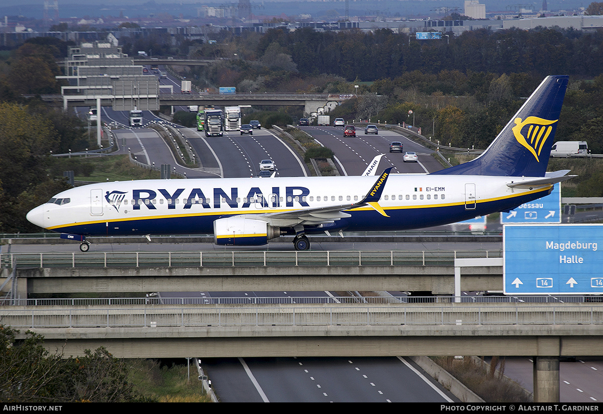 Aircraft Photo of EI-EMM | Boeing 737-8AS | Ryanair | AirHistory.net #618462