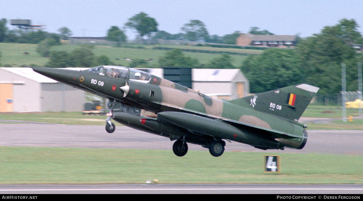 Aircraft Photo of BD09 | Dassault Mirage 5BD | Belgium - Air Force | AirHistory.net #618512