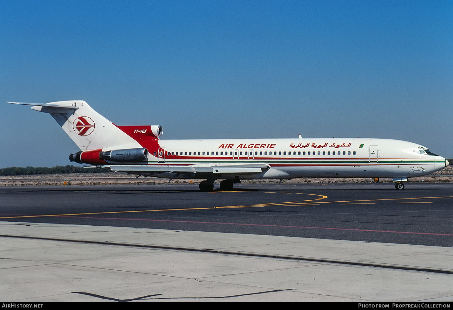 Aircraft Photo of 7T-VEX | Boeing 727-2D6/Adv | Air Algérie | AirHistory.net #618515