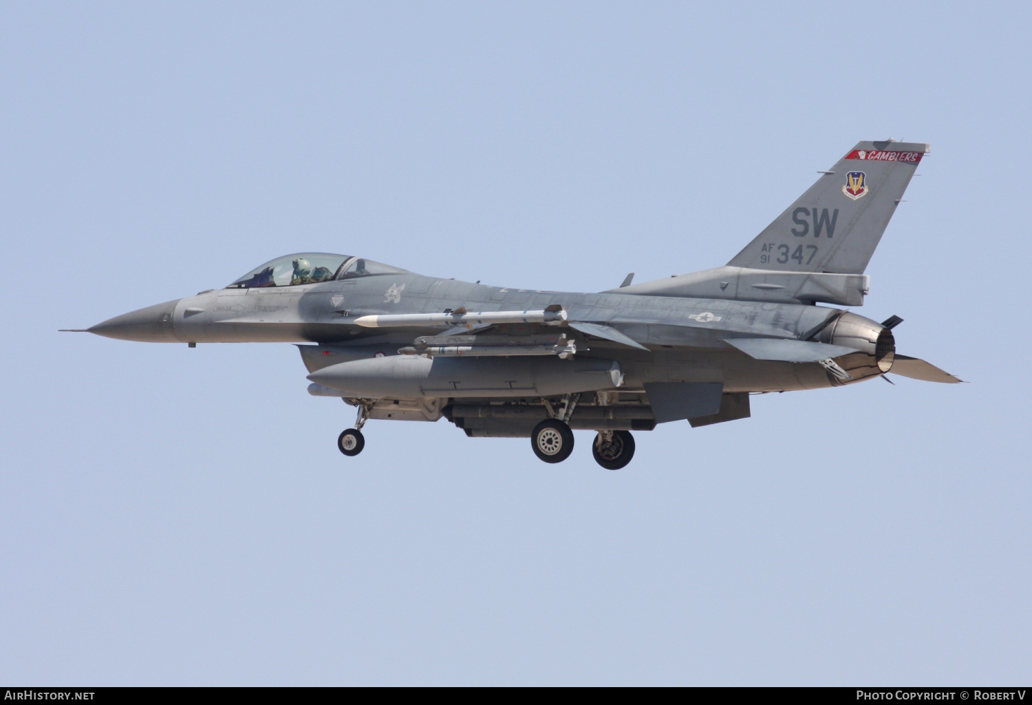 Aircraft Photo of 91-0347 | General Dynamics F-16CM Fighting Falcon | USA - Air Force | AirHistory.net #618552