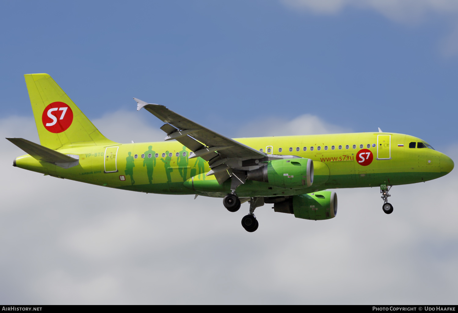 Aircraft Photo of VP-BTO | Airbus A319-114 | S7 Airlines | AirHistory.net #618563