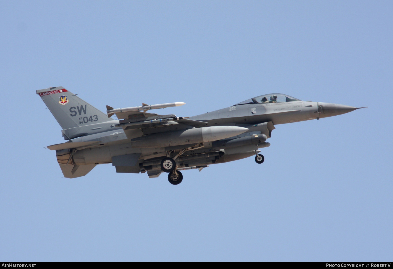 Aircraft Photo of 94-0043 | General Dynamics F-16CM Fighting Falcon | USA - Air Force | AirHistory.net #618564