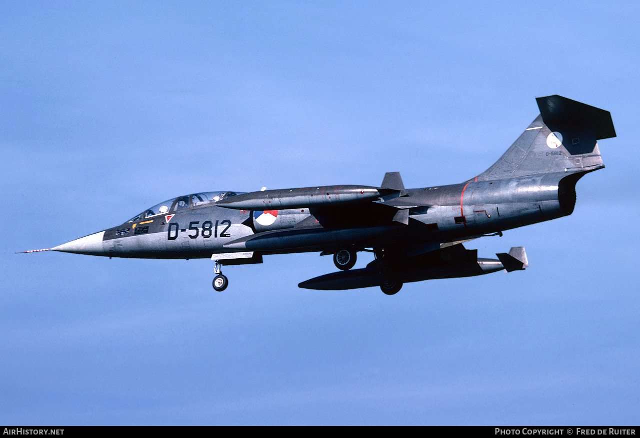 Aircraft Photo of D-5812 | Lockheed TF-104G Starfighter | Netherlands - Air Force | AirHistory.net #618606