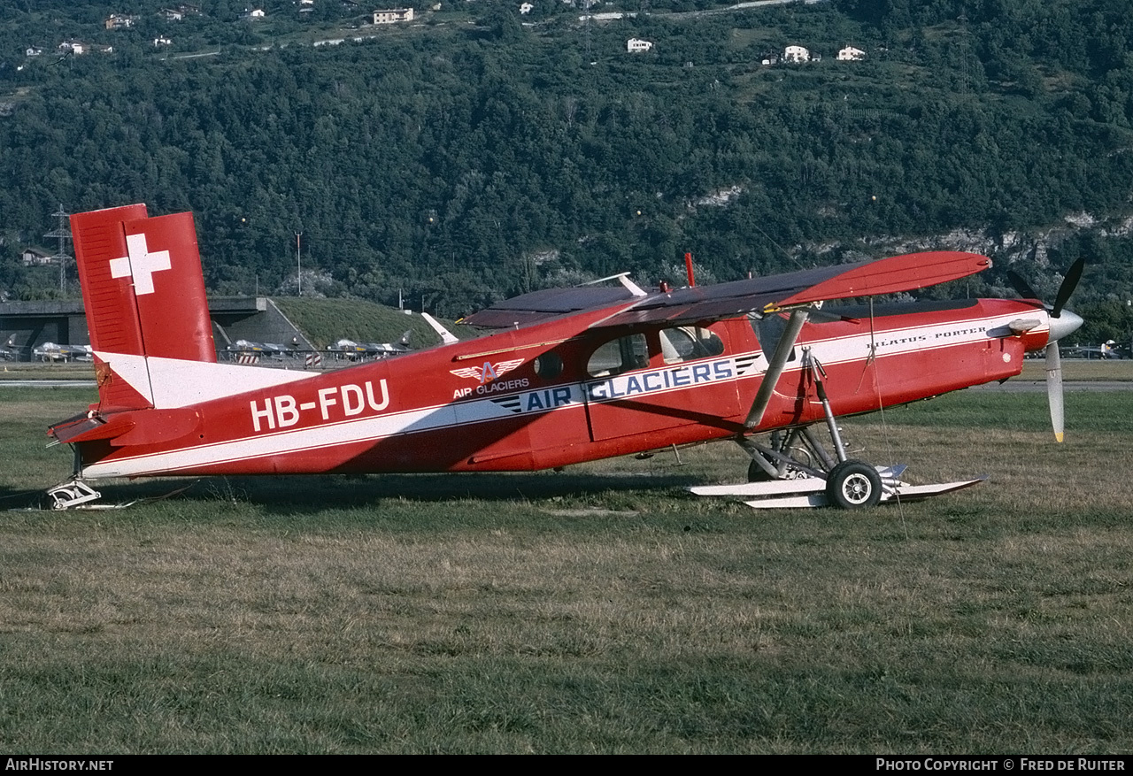 Aircraft Photo of HB-FDU | Pilatus PC-6/B1-H2 Turbo Porter | Air Glaciers | AirHistory.net #618618